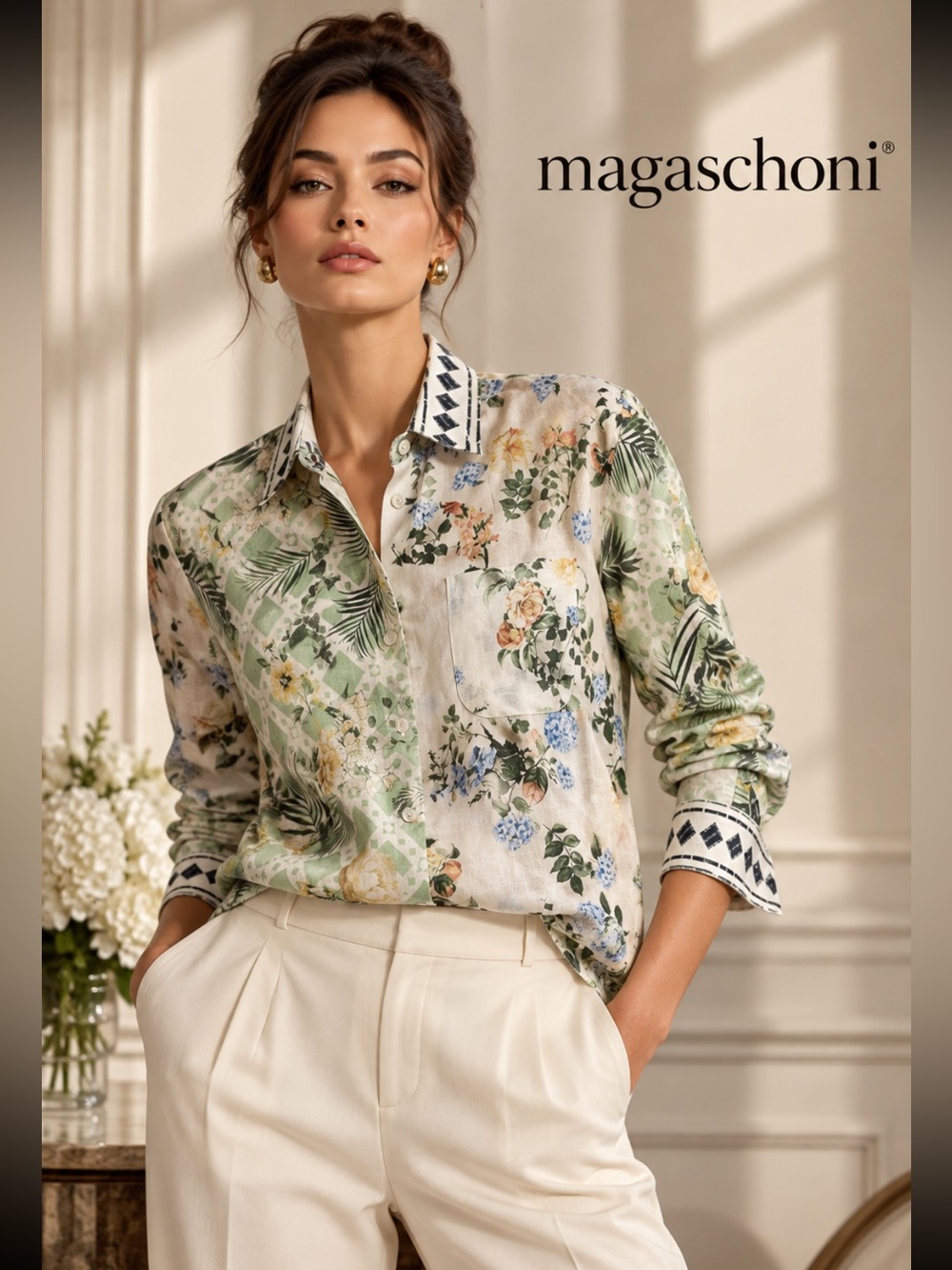 MAGASCHONI, the linen floral shirt!